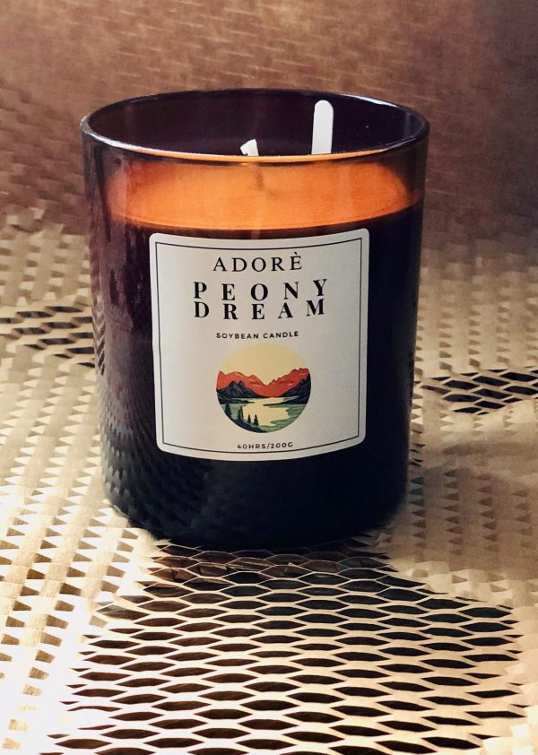 Peony Dream scented candle 40hrs - Image 2