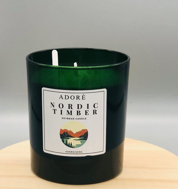 Nordic Timber Scented Candle 40hrs - Image 4